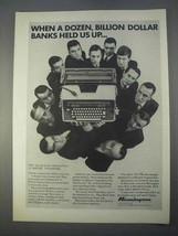 1966 Remington 25 Electric Typewriter Ad, Banks Held Up - £13.82 GBP