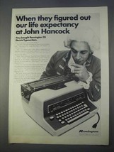 1966 Remington 25 Electric Typewriter Ad - John Hancock - $18.49