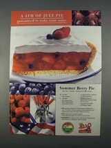 1996 Jell-O Gelatin Ad - A 4th of July Pie - £14.82 GBP