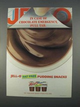 1996 Jell-O Fat Free Pudding Snacks Ad - Pull Tab - £14.53 GBP