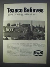 1966 Texaco Oil Ad - Good Taste is Good Business - $18.49