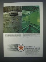 1966 Texaco Oil Ad - Texaco Ideas Keep Things Moving - $18.49