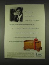1996 Lane Cedar Chest 2592 Bountiful Ad - $18.49