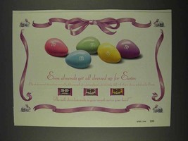 1996 M&M's Candy Ad - Almonds Get Dressed up Easter - $18.49