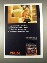 1996 Pentax IQZoom 160 Camera Ad - Curly Scalawag - £14.53 GBP
