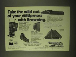 1974 Browning Ad - MacKenzie Pack; Pocket Stove - $18.49