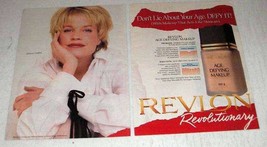1996 Revlon Age Defying Makeup Ad - Melanie Griffith - £14.44 GBP