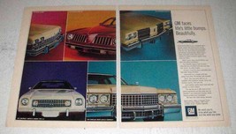 1974 GM Cars Ad - Oldsmobile Delta 88, Buick LeSabre + - $18.49