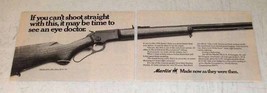 1974 Marlin 39A Rifle Ad - Shoot Straight With This - £14.56 GBP