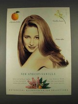 1996 Salon Selectives Botanical Blends Shampoo Ad - Apricot Vanilla - £14.27 GBP