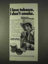 1975 Skoal Tobacco Ad - Walt Garrison - $18.49