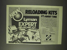 1976 Lyman Expert Reloading Kit Ad - It&#39;s About Time - £14.44 GBP