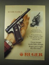 1997 Ruger Mark II Pistol Ad - Great Design - $18.49