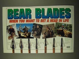 1994 Bear Archery Blades Ad - Razorhead Lite, Bruin 3 + - $18.49