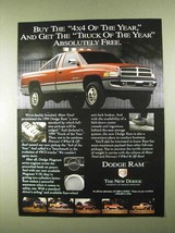 1994 Dodge Ram 1500 Pickup Truck Ad - Absolutely Free - £14.54 GBP