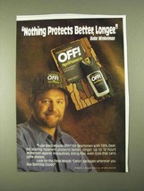 1994 Deep Woods Off! For Sportsmen Ad - Protects - £14.78 GBP
