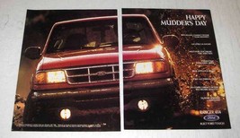 1994 Ford Ranger 4x4 Pickup Truck Ad - Mudder's Day - $18.49