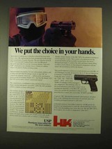 1994 Heckler &amp; Koch USP Pistol Ad - Put choice in Hands - £14.65 GBP
