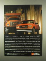 1995 GMC Sierra Pickup Truck Ad - A Take-Home Size - $18.49