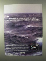 1995 Sears DieHard Marine Battery Ad - No Land in Sight - $18.49