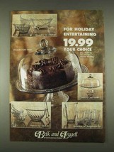 1996 Anchor Hocking Glassware Ad - Alexandria Cake Dome - £14.52 GBP