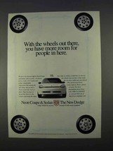 1996 Dodge Neon Car Ad - More Room For People - £14.55 GBP