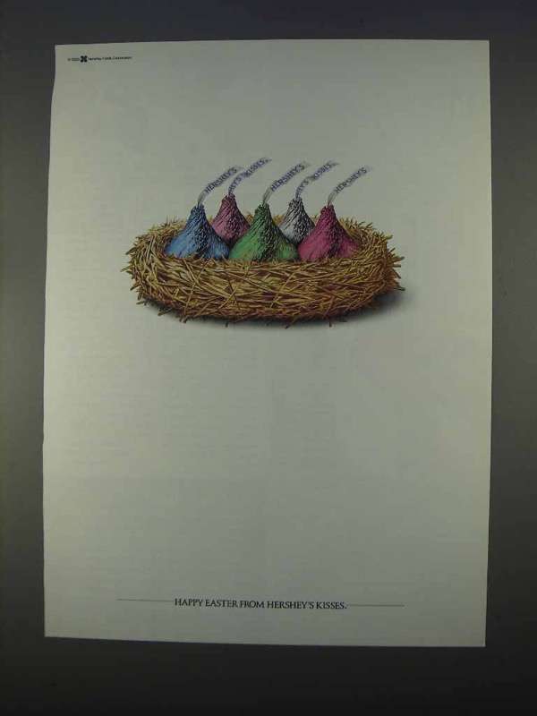 1996 Hershey's Kisses Ad - Happy Easter - $18.49