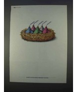 1996 Hershey&#39;s Kisses Ad - Happy Easter - £14.55 GBP