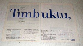1996 IBM Computers Ad - Timbuktu - $18.49