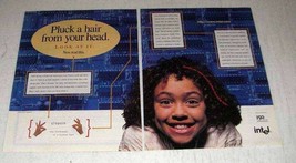 1996 Intel Processor Ad - Pluck a Hair From Your Head - £14.48 GBP