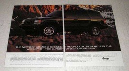 1996 Jeep Grand Cherokee Ad - Luxury of Engineering - £13.80 GBP