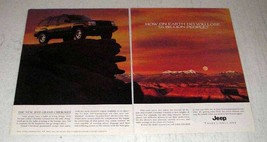 1996 Jeep Grand Cherokee Limited Ad - How on Earth - £13.80 GBP