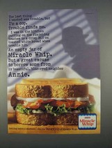 1996 Kraft Miracle Whip Dressing Ad - Trouble - £14.61 GBP