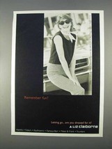 1996 Liz Claiborne Fashion Ad - Remember Fun? - £14.78 GBP