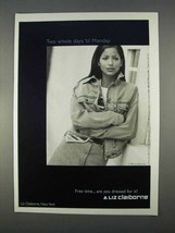 1996 Liz Claiborne Fashion Ad - Two Days 'Til Monday - £14.78 GBP