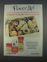 1996 McCormick / Schiling Spices Ad - Flavor Up! - $18.49
