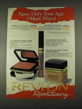 1996 Revlon Age Defying Makeup Ad - Defy Your Age - £14.55 GBP