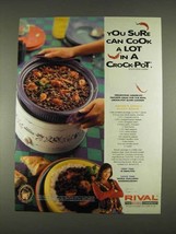1996 Rival Crock-Pot Ad - Denise&#39;s Creole Black Beans - £14.48 GBP