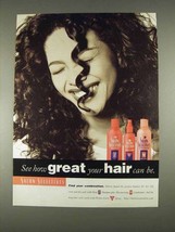 1996 Salon Selectives Hair Care Ad - How Great - £14.72 GBP