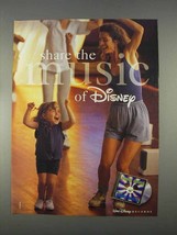 1996 Walt Disney Records Ad - Share the Music - $18.49