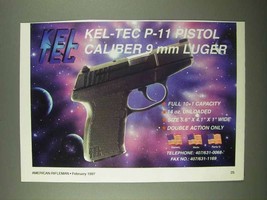 1997 Kel-Tec P-11 Pistol Ad - Caliber 9mm Luger - £14.54 GBP