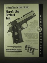 1997 Para-Ordnance P12-45 Pistol Ad - The Perfect Ten - $18.49