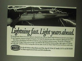 1997 Mauser Model 96 Rifle Ad - Lightning Fast - $18.49