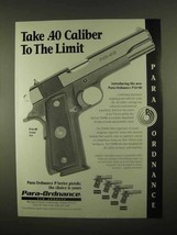 1997 Para-Ordnance P16-40 Pistol Ad - To The Limit - £14.72 GBP