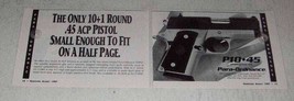 1997 Para-Ordnance P10-45 Pistol Ad - Small Enough - £14.54 GBP