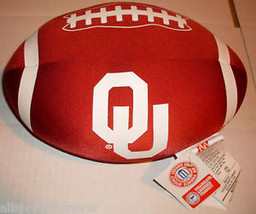 NCAA Oklahoma Sooners Spandex Football Shaped Pillow 14&quot; x 7&quot; by Northwest - £15.38 GBP