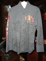 Rebel Spirit Men&#39;s Long Sleeve Shirt Medium  Royal Way of Life - £58.77 GBP
