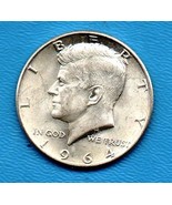 1964 D Kennedy Halfdollar (near uncirculated) - Silver - BRILLANT - £19.98 GBP