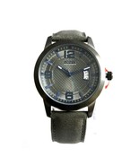 New Guess W0494G5 Gunmetal Dial, Date Dark Grey Leather Band Men Watch - £75.95 GBP