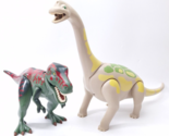 Playmobil BRACHIOSAURUS DINOSAUR Dino 5231 Figure 18” Large + Red T Rex ... - $28.78